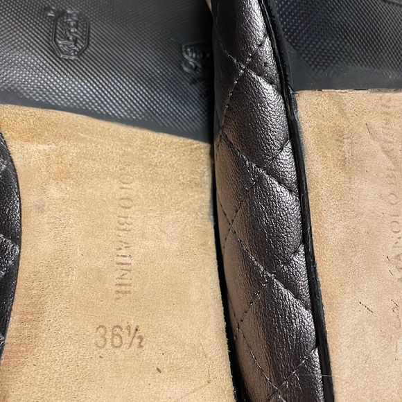 Manolo Blahnik Quilted Leather Authentic Italian Designer Dress Shoe sz 6 - Picture 11 of 13